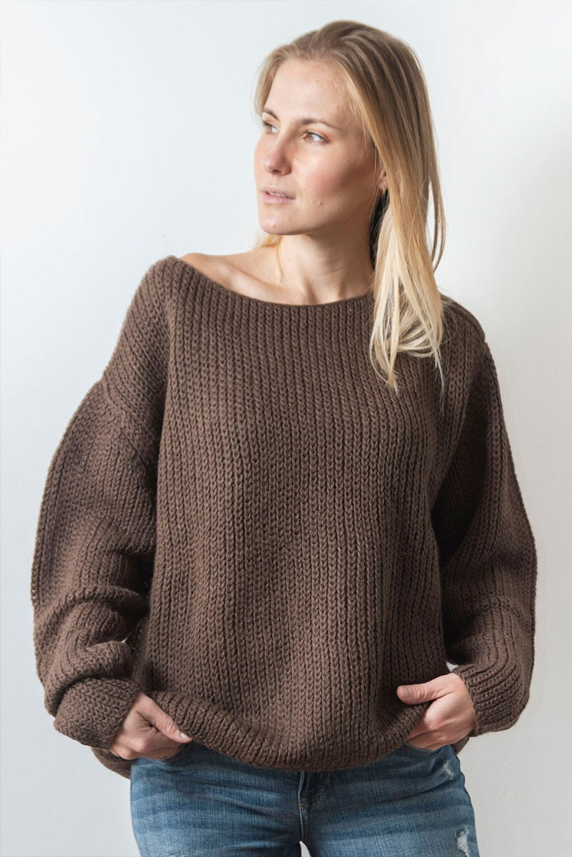 Estela Alpaca Fitted Sweater