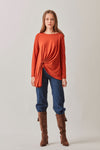 Draped Pima Cotton Top