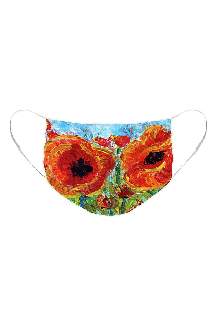 Wild Poppies Face Mask